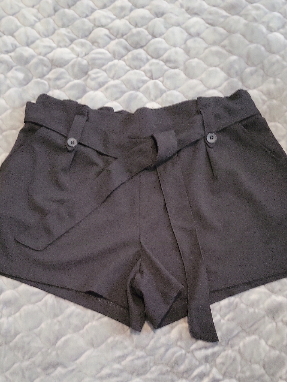 Sincerely Jules High-Rise Black Women's Tie-Belt Shorts-XL Never Worn